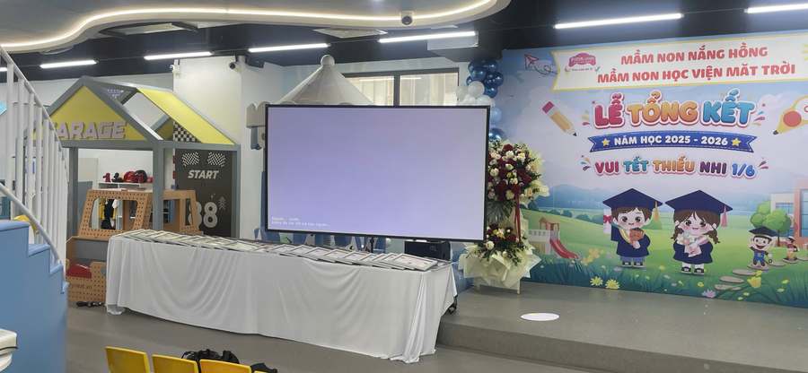 Man4OwO Trang Trí Sự Kiện Tại Khu Vui Chơi Mr. Haahoo, Hà Nội Sự kiện Lễ tổng kết năm học và Tết thiếu nhi 1/6 tại khu vui chơi Mr. Haahoo, Lê Văn Lương, Hà Nội
